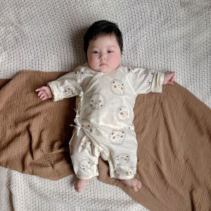 Pure Cotton Long Sleeve Butterfly Suit for Baby Boys And Girls Lightweight No Bone Summer Outfit Cat And Fish Brand