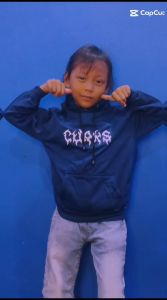 Sweater Hoodie Anak Laki-laki Usia 2 S/d 12 Tahun Motif Keren Tulisan Kanji BADBOY Style Kekinian
