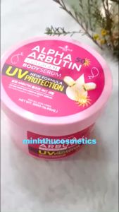 Kem Dưỡng Trắng Da Chống Nắng Alpha Arbutin Collagen Body Serum 500g UV 50 SPF Precious Skin Thái Lan