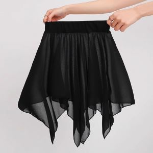 Black Asymmetric High Coverage Skirt
