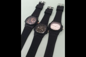 นาฬิกาผู้ชาย นาฬิกาแฟชั่น Geneva ( เจนีวา ) แบรนด์แท้ สายยาง ซิลิโคน