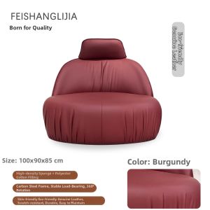 FEISHANGLIJIA | Genuine Leather Lazy Sofa Chair Swivel