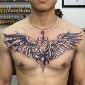 tatto full dada sayap tato fruit ink tahan lama