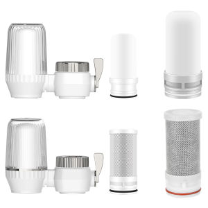 High-Quality Ceramic Kitchen Faucet with Removable Water Filter Suitable for Home and Commercial Use in White Finish