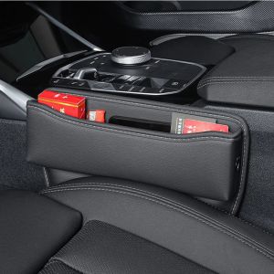 PU Leather Car Seat Gap Filler Storage Big Capacity Box Cup Key Phone Holder Box For Audi A3 A4 A5 A6 C5 C6 Q3 Q5 Q7