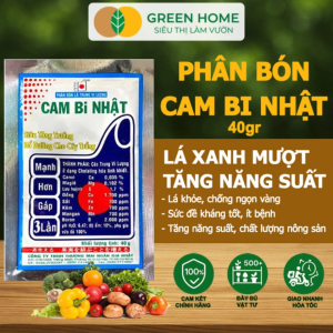 Mua 5 tặng 1 - Phân Bón Lá Trung Vi Lượng Cam Bi Nhật GreenHomeGói 40Gr Siêu Tăng Trưởng Cho Cây Trồng