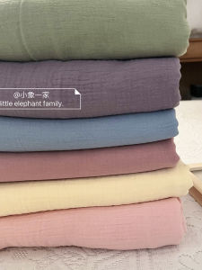 Vải Chăn Cotton Nguyên Chất Cấp Mẹ Và Trẻ Em Hai Lớp Giặt Hoàn Toàn Bằng Cotton Màu Trơn Cho Bé Chăn Nệm Vải