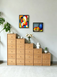 Slim 30cm Real Wood Drawer Cabinet