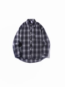Wassup American Retro Plaid Shirt Men and Women Autumn New Design Sense Niche Style Couple Clothes Shirt Coat Fashion