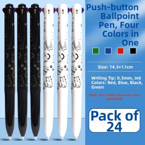 Multicolor Switchable Round Ballpoint Pen 0.5mm