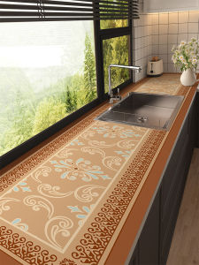 American Style Kitchen Countertop Protection Pad Waterproof Oil Resistant Non-Washable Table Mat Luxury Sensation Cabinet Anti-Slip Mat