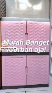 Lemari Plastik Lemari Pakaian 2 Susun