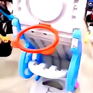 Toddler Slide 3 in 1 Foldable Indoor Slide for Toddlers Toddler Climber Playset with Basketball Hoop and Ring Toss