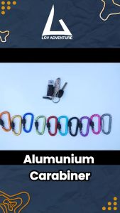 Karabiner Gantungan Tas Aluminium Quickdraw Carabiner