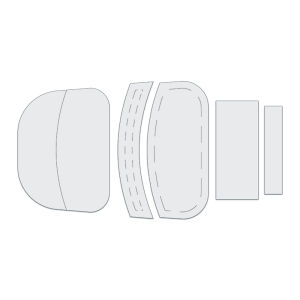 YOMDID 5pcs Quilting Template for Makeup Bags Portable Storage Bag Sewing Templates Tools for Making Handmade Storage Bags