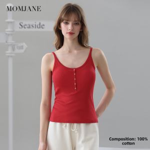 Mom Jane | Wireless Maternity Nursing Camisole Pure Cotton Red