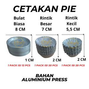 CETAKAN KUE PIE SUSU / CETAKAN RINTIK KECIL / CETAKAN RINTIK BESAR