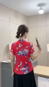[Basica Moda] 0226 Atasan Blouse Wanita Herona Cheongsam CNY