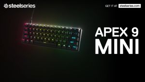 SteelSeries Apex 9 Mini OptiPoint Optical Switch Wired Gaming Keyboard (64837)