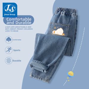 JS | New Style Straight Leg Girls Jeans for Spring and Autumn