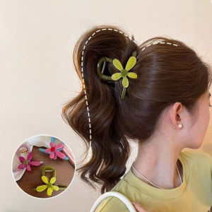 Tooyoo Sunflower Medium Hair Claw Clip Atmosphere Shark Clip Sweet Girl Style Hair Clip
