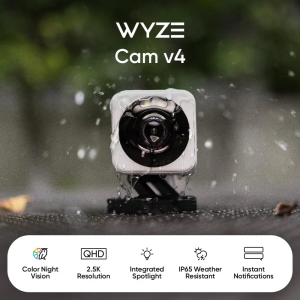 Camera Wyze V4  2K HD Wi-Fi  Indoor/Outdoor