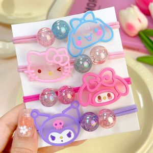 【Fairy Castle】Cartoon Cute Sanrio Kid Mini Headrope Colorful Elastic High Quality Rubber Band Girls Kids Hair Accessories