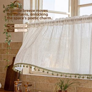 HUAJIANYU | Light Transmitting Sheer Half Curtain