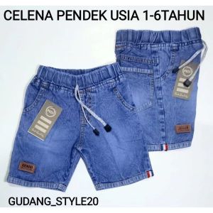 CELANA JEANS ANAK USIA 1-6TAHUN CELANA JEANS ANAK CELENA PENDEK JIN
