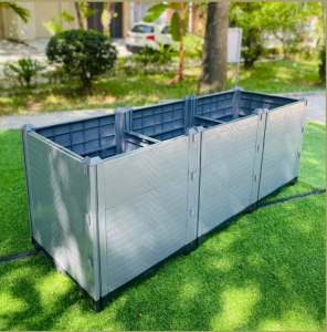 Chậu ghép thông minh HDPE: kích thước đa dạng & tùy biến chất liệu mới bền ngoài trời cứng cáp phù hợp mọi loại rau hoa và cây cảnh.