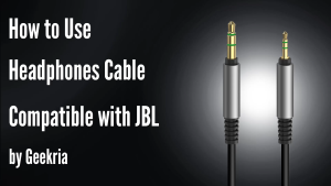 Geekria Audio Cable Compatible with JBL Tune 770NC 760NC 750BTNC 720BT 660NC Live 660NC 650BTNC Headphones 3.5mm to 2.5mm Replacement Stereo Cord (5.6 ft/1.7 m)