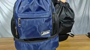 Balo dây rút thể thao xanh đen Xbags Xb 6005 Chất liệu chống thấm nước hiệu quả Chống tia UV