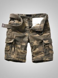 YUANZOU | Summer American Casual Loose Multi-Pocket Utility Shorts