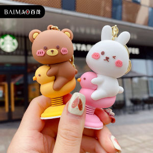 Cartoon Epoxy Rabbit Car Decoration Men and Women Fashion Trendy Car Decoration Creative Home Desktop Decorations