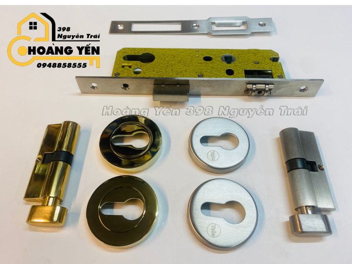 Khoá thân bi cửa nhôm xingfa hệ 55, thân khoá sâu 5cm, khoá âm lẫy bi ...