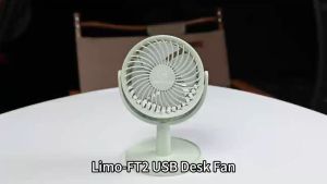 LEMOISTAR FT2 Small Personal USB Powered Fan with 4 Speeds Portable Desk Fans with 310° Rotation Table Fan