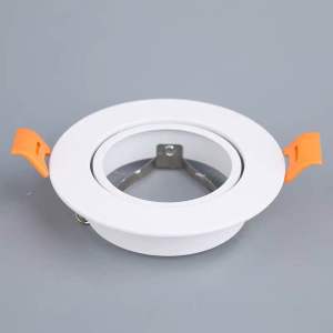 【COD & Ready】Rohstar Aluminum GU10 MR16 Gu5.3 Square/Round Black/White Downlight Casing Housing Light Fixture