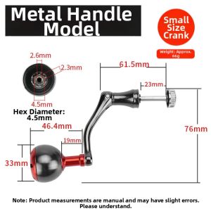 TEBEN | Universal Replacement Metal Fishing Reel Handle