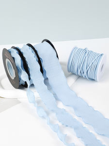 Zhuocai Sky Blue Ribbon Gift Decoration Cake Bouquet Packaging DIY Material Blue Colorful Ribbon Satin Ribbon Ribbon