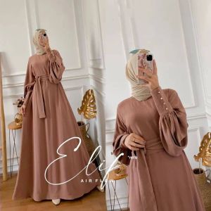 Lestari gamis Elif remaja crinckle premium