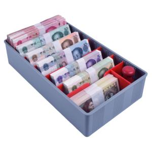 Cash Drawer Organizer Divided Bill Holder