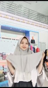 HASTARI JILBAB Bergo Simple Crinkle AirFlow Pett/ Bergo maryam pet Uk M L XL DAN XXL