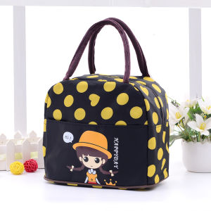 Cartoon Lunch Bag Thickened Waterproof Lunch Box Bag Portable Small Cloth Bag Carrying Mummy Bag Student Cute Lunch Bag