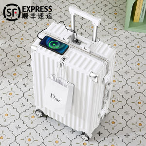 2024 New Fashion 20-Inch Carry-On Suitcase High Capacity Aluminum Frame Spinner Wheel Password Lock for Men And Women