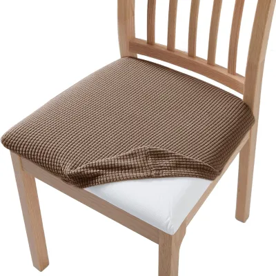 Áo Phủ Ghế Jacquard Co Giãn Phong Cách Hiện Đại Có Thể Tháo Rời Giặt Được Bảo Vệ Ghế Ăn Đệm Lót Ghế.