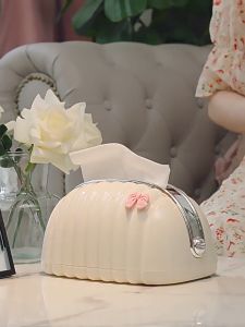 กล่องใส่ทิชชู่ 24cm ความจุดเติม ดึงกระดาษเปล่า หอยและเสื้อสมิทธิรูปและสวยงาม ที่ช่วยให้กับคุณการใช้งานได้