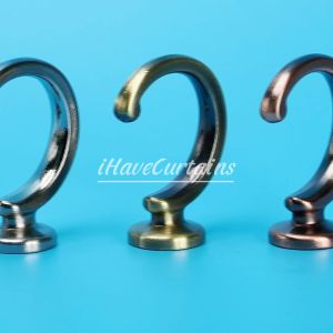 ตะขอเกี่ยวสายรวบผ้าม่าน วัสดุเหล็ก ชุปโครเมี่ยม สวยงาม ทนทาน