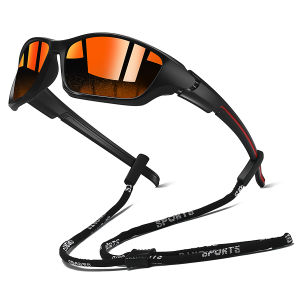 With Chain Fashion UV400 Men Women Running Mountaineering Fishing  Sunglasses MTB Eyewear Outdoor Sport protective glasses