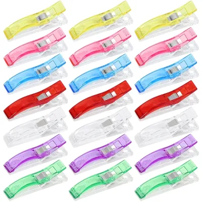 21PCS Multi-Purpose Transparent Sewing ClipsUsed for Fabric BindingPatchworkHandicraftsSewing Supplies and Accessories