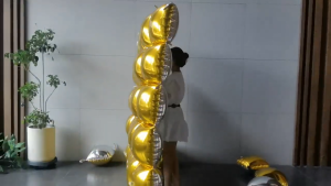 Square Foil Balloons Wall Background Decorations Double Sided Party Need Birthday Wedding Anniversary Backdrop Decor